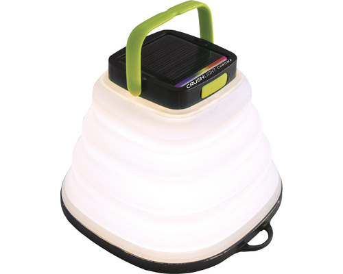 Campingová lampa Goal Zero Crush Light Chroma so vstavaným solárnym panelom 3 rôzne úrovne jasu 6 voliteľných farebných režimov