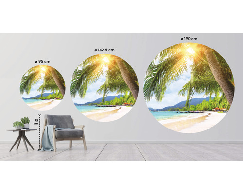 Dekoratívny nástenný obraz s motívom pláže v rôznych veľkostiach