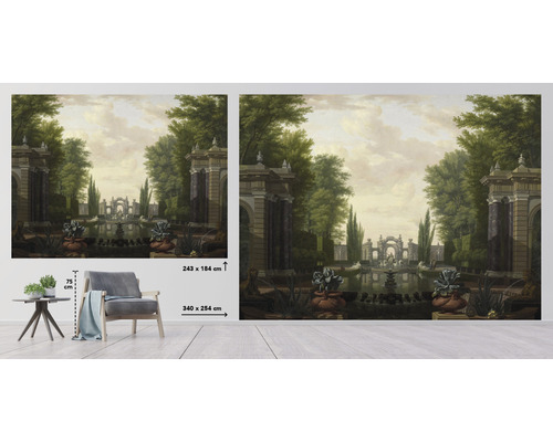 Foto tapeta s motívom záhrady s rozmermi 340 x 254 centimetrov