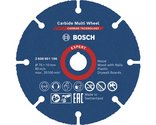 Rezací kotúč Bosch Professional Carbide Multiwheel Expert Ø 76 x 10 mm