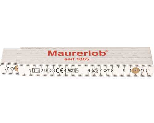 Skladací meter 1 m Maurerlob, plast