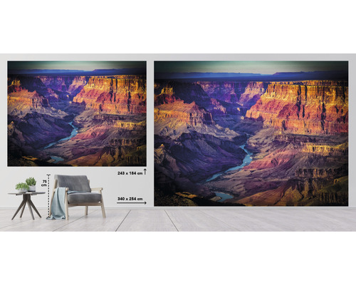 Foto tapeta s motívom Grand Canyon s rozmermi 340 x 254 centimetrov a 243 x 184 centimetrov