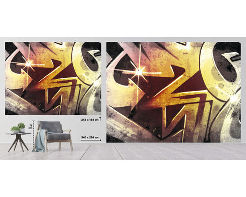 Vliesová tapeta s motívom graffiti