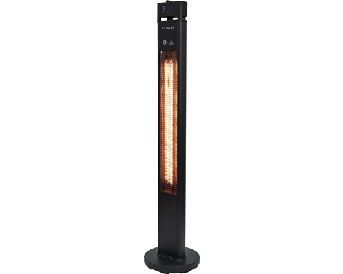 Čierny Eurom ohrievač pre vonkajšie použitie