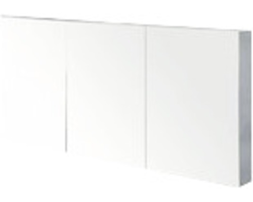 Zrkadlová skrinka Sanox Frozten 140 x 13 x 65 cm čierny dub s 3 dvierkami