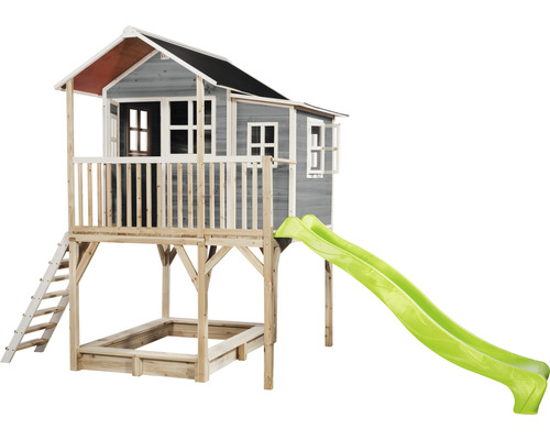 Detský domček so šmýkačkou a pieskoviskom do záhrady