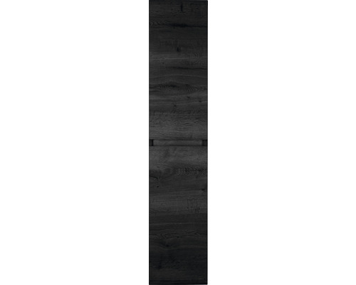 Kúpeľňová skrinka vysoká Sanox Frozen dub čierny 35 x 170 x 35 cm