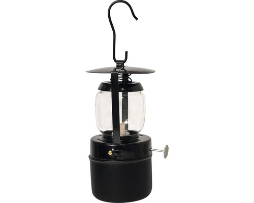 Čierna petrolejová lampa s hákom na zavesenie