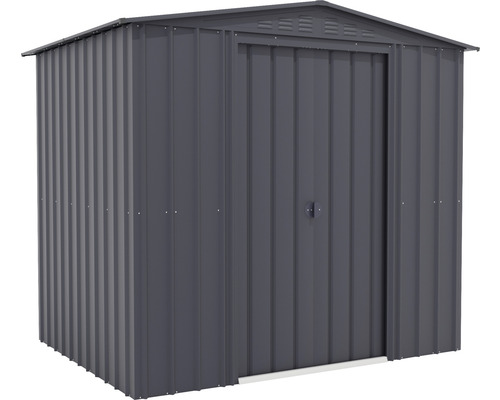 Kovový záhradný domček s dverami