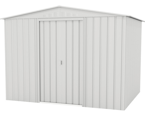 Kovový záhradný domček s dverami