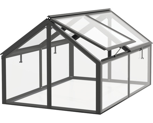 Skleník s otvoreným oknom pre záhradníctvo