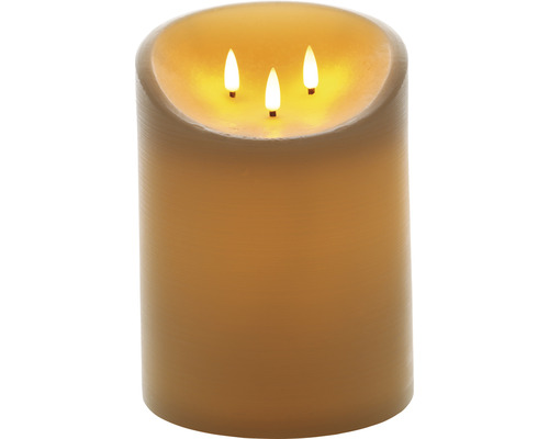 Dekoratívna LED sviečka s tromi plameňmi