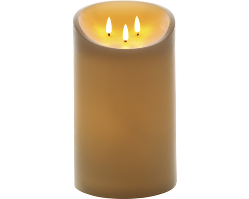 Dekoratívna LED sviečka s tromi plameňmi