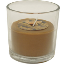 Čajová sviečka s vôňou škorice v pohári