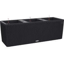 Čierny kvetináč so zavlažovacím systémom