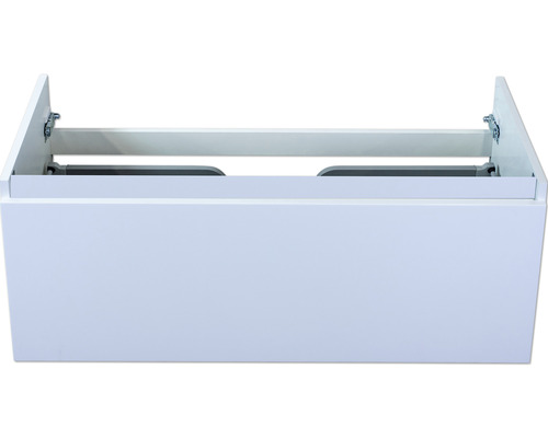Kúpeľňová skrinka pod umývadlo Sanox Frozen biela vysoko lesklá 100 x 40 x 45 cm