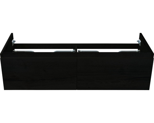 Kúpeľňová skrinka pod umývadlo Sanox Frozen dub čierny dub čierny 140 x 40 x 45 cm