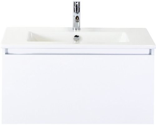 Kúpeľňový nábytkový set Sanox Frozen farba čela biela vysoko lesklá ŠxVxH 81 x 42 x 46 cm s keramickým umývadlom