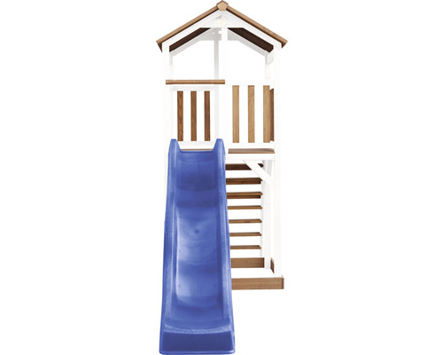 Hracia veža so šmýkačkou a rebríkom do záhrady