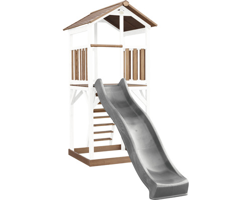 Hracia veža so šmýkačkou a rebríkom do záhrady