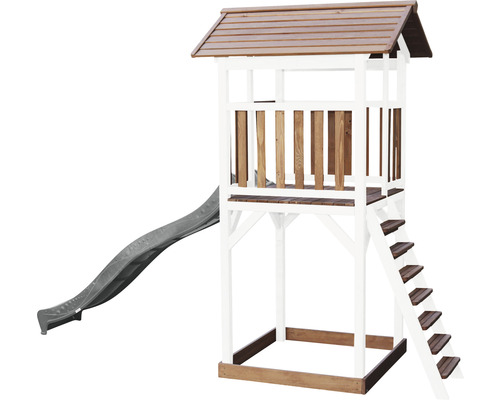 Hracia veža so šmykľavkou a rebríkom do záhrady