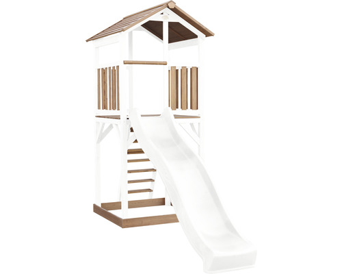Hracia veža so šmýkačkou a rebríkom do záhrady