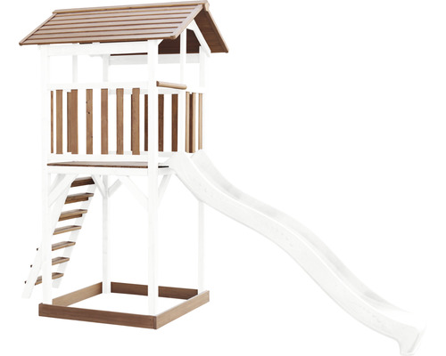 Hracia veža so šmýkačkou a rebríkom do záhrady
