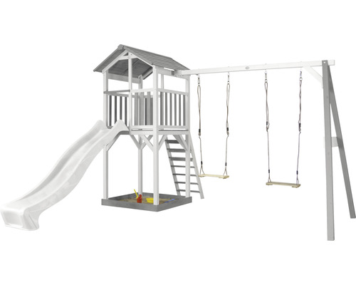Hracia veža so šmýkačkou, rebríkom a hojdačkou