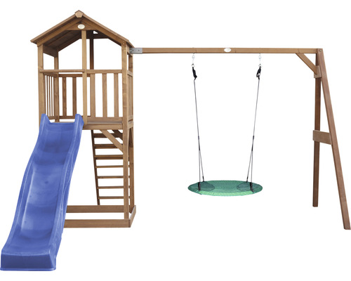 Hracia veža so šmýkačkou a hojdačkou pre vonkajšie použitie