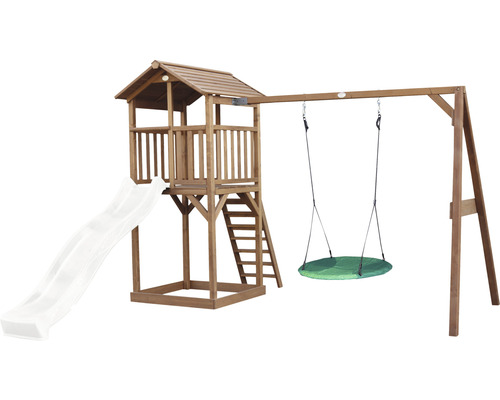 Hracia veža so šmýkačkou, rebríkom a hojdačkou