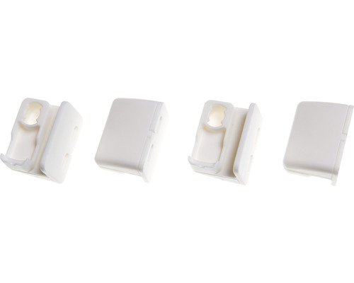 Štyri plastové držiaky pre nábytkové konektory