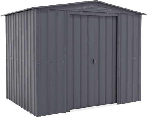 Kovový záhradný domček s dverami