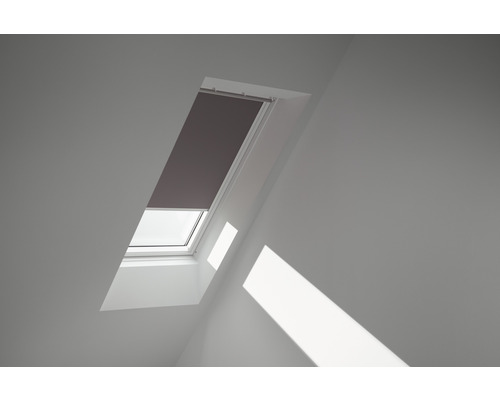 VELUX Zatemňovacia roleta na strešné okno manuálna DKL C02 4577SWL sivá Strešné okno s roletou na zatemnenie