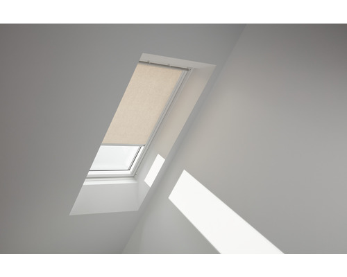 VELUX Roleta prepúšťajúca denné svetlo manuálna RFL C02 4155SWL krémová Strešné okno s manuálnou zatemňovacou roletou
