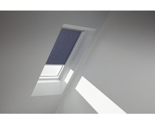 VELUX Roleta prepúšťajúca denné svetlo manuálna RFL C02 9050SWL modrá Strešné okno s roletou na zatemnenie