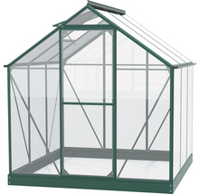 Skleník Vitavia Triton 3800 sklenený 3 mm 198x193 cm zelený vr. základového rámu