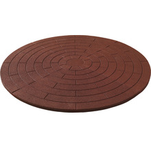 Kruhový dlaždený povrch s kruhovým vzorom