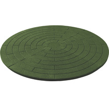 Okrúhla zelená trávniková obruba s vzorom