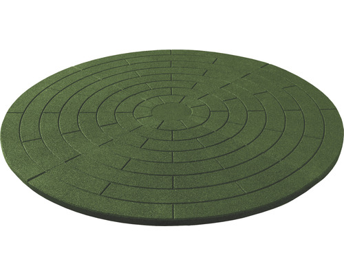 Okrúhla zelená trávniková obruba s vzorom