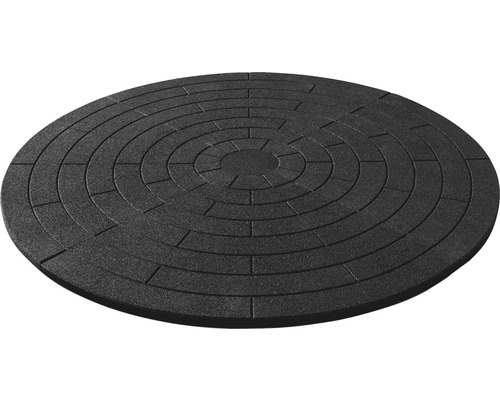 Kruhová dlažobná plocha s koncentrickými kruhmi