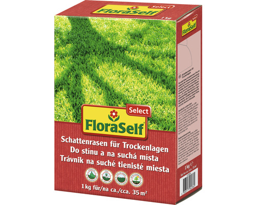 Trávna zmes do tieňa a na suché plochy FloraSelf Select 1 kg 35 m²
