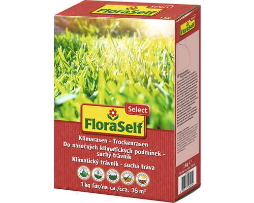 Trávna zmes FloraSelf Select suchý trávnik 1 kg