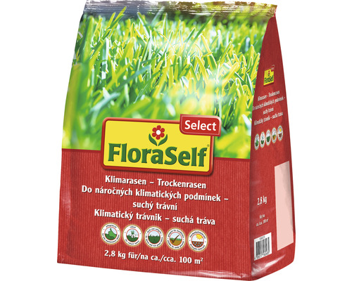 Trávna zmes suchý trávnik FloraSelf Select 2,8 kg