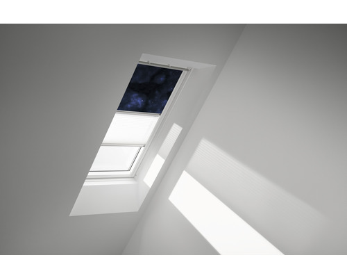 VELUX Zatemňovacia roleta na strešné okno manuálna DFD C02 4653SWL modrá