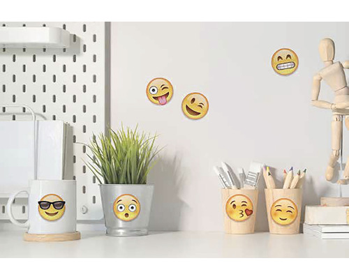 Samolepka Emoji, 1 plato 15x26cm
