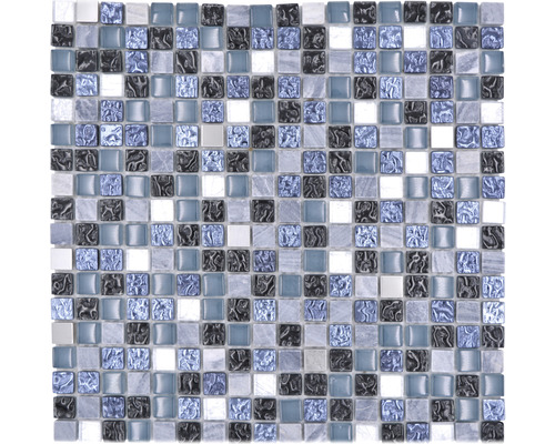 Mozaika mix 30x30 cm modrosivá XCM M670