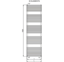 Kúpeľňový radiátor Cordivari Gloria 150x53 cm čierny-thumb-1