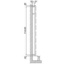 Kúpeľňový radiátor Cordivari Kelly Flat 131,2x60 cm biely-thumb-3
