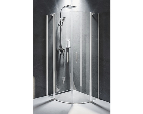 Štvrťkruhový sprchový kút Riho Novik Z309 90x90x200 cm dvojkrídlové dvere GZ9090090 Štvrťkruhový sprchový kút Riho Novik Z309 90x90x200 cm dvojkrídlové dvere GZ9090090