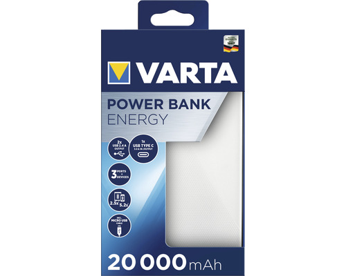 Varta Powerbank Energie s kapacitou 20000 mAh